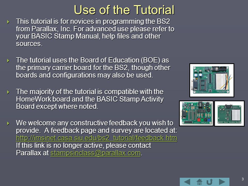 Parallax BASIC Stamp Tutorial ppt download